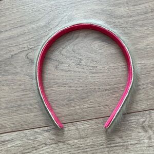 🌸Genuine Seal Fur Headband with Hot Pink Lining